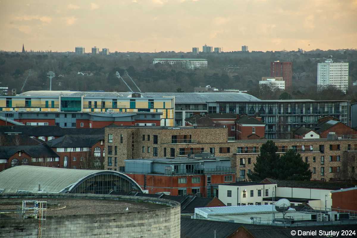 Birmingham, a View Towards Edgbaston Cricket Ground - 18th February 2024