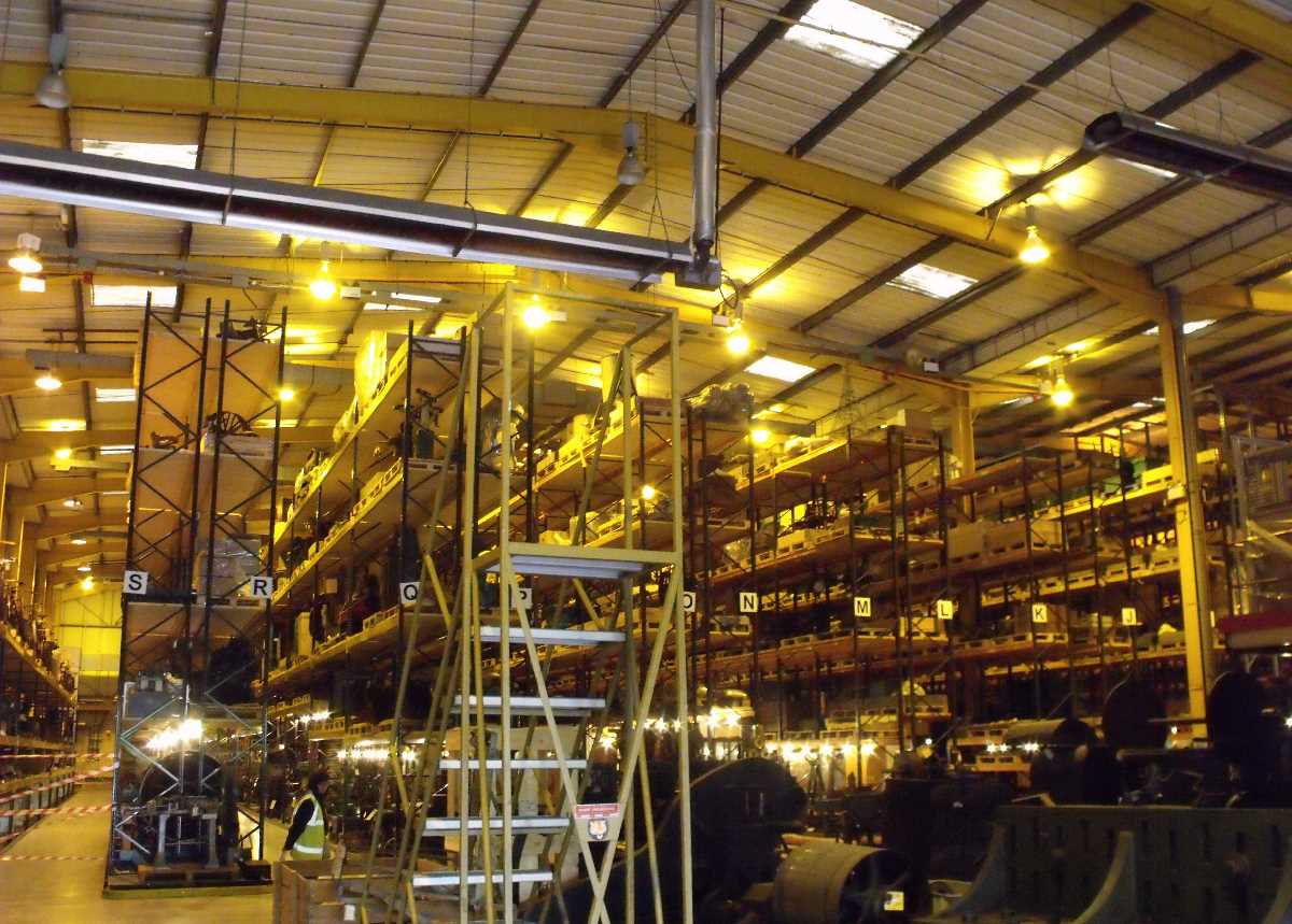 A variety of objects in the Warehouse at the Birmingham Museum Collection Centre