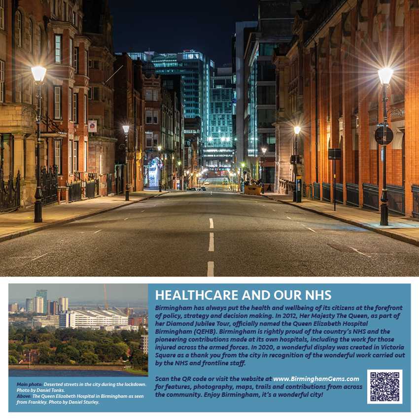 Birmingham Gems Charity Calendar 2020 - April Healthcare and Our NHS