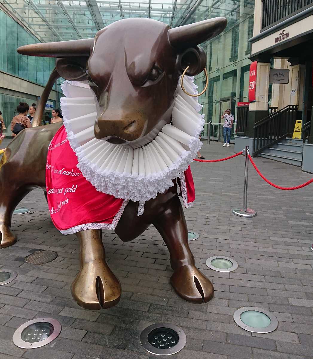 The many outfits of the Birmingham Bullring Bull!