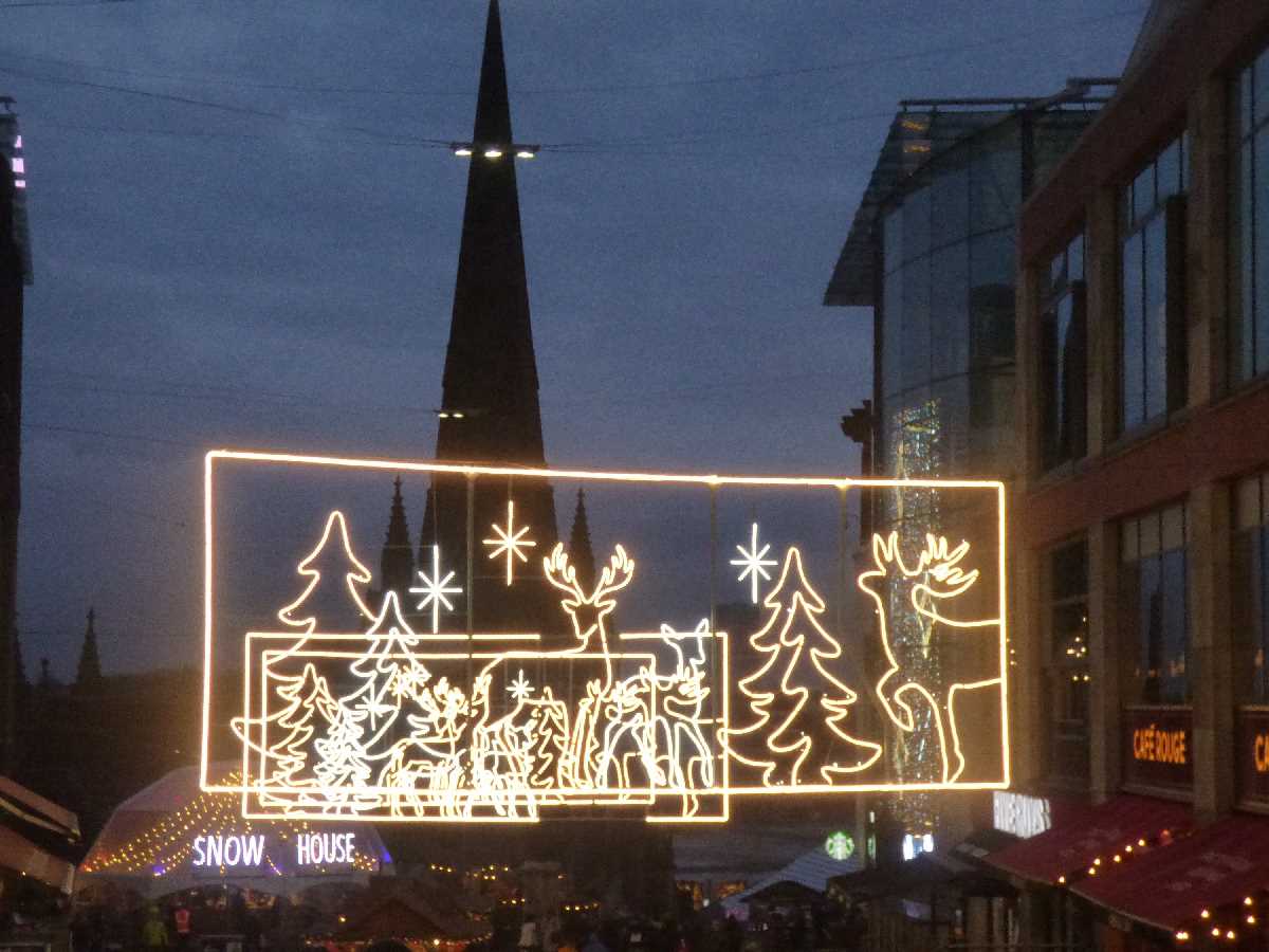 Christmas at the Bullring down St Martin's Walk to St Martin's Square over the years