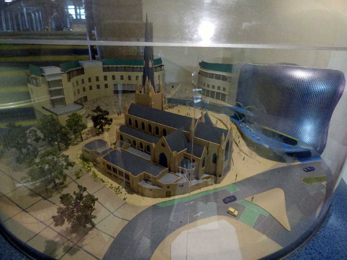 Model of St Martin`s Square at St Martin in the Bullring