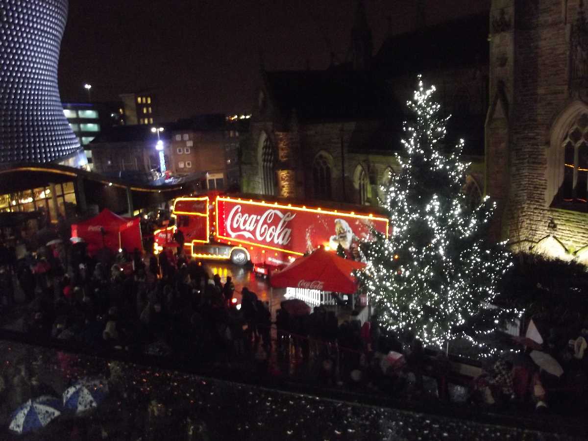 Coca Cola Christmas Truck in Birmingham over the years