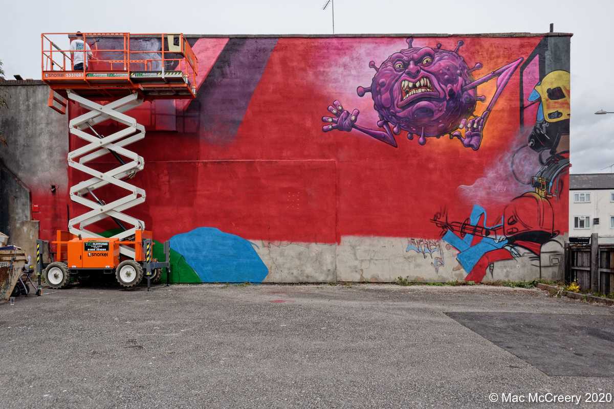Covid-19 Mural Production with Gent48 - 26th May 2020