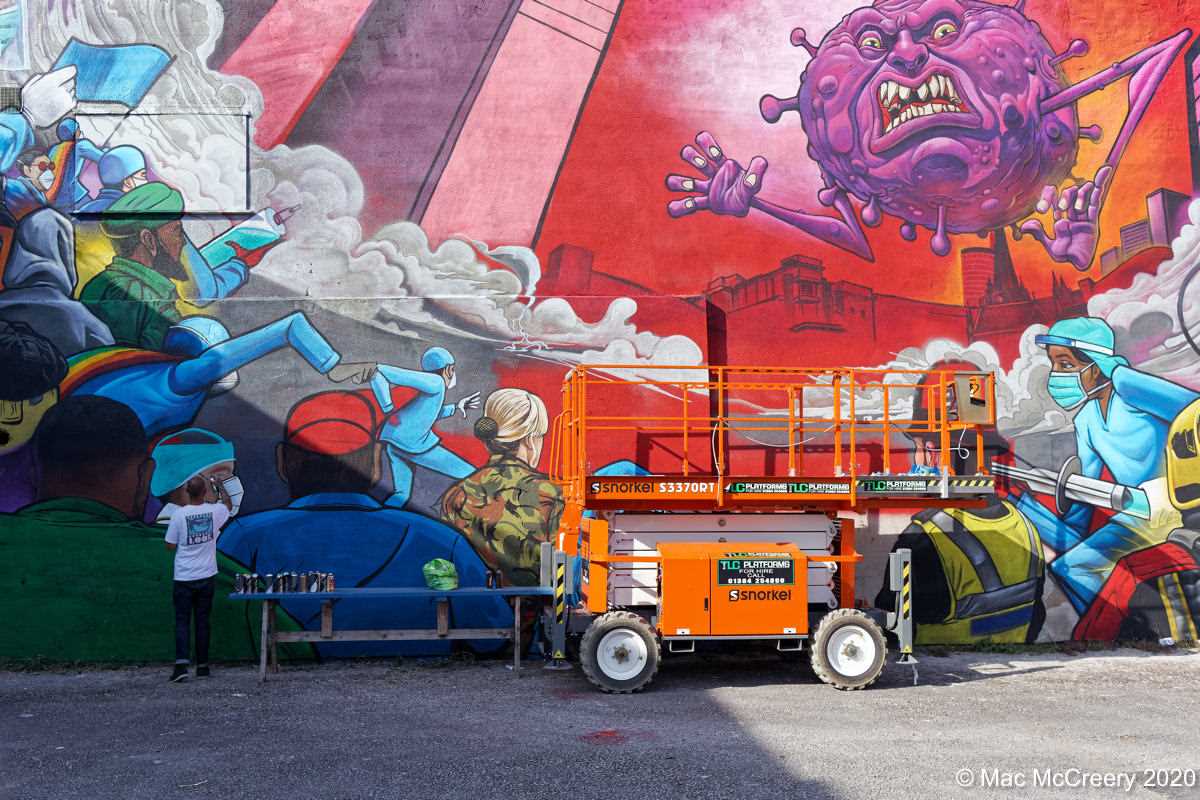 Covid-19 Mural Production with Gent48 - 26th May 2020