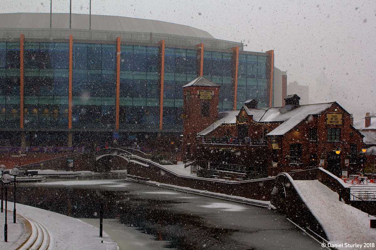 Brindleyplace During the Snow