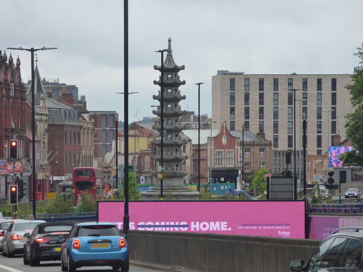 It`s Coming Home at Holloway Circus with the Chinese Pagoda