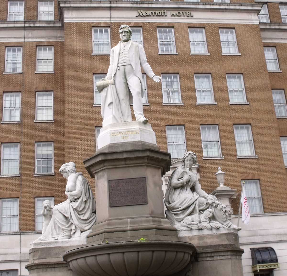 Statue of Joseph Sturge at Five Ways