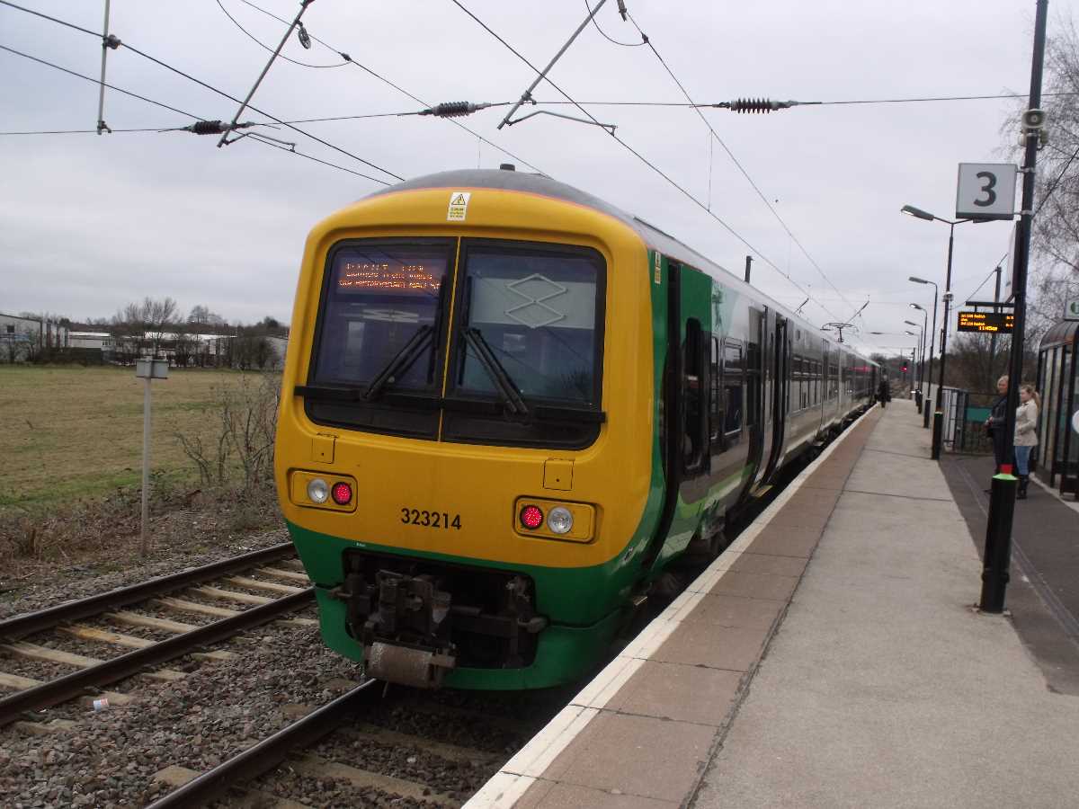The Class 323 EMU`s on the Cross City Line: Lichfield via Birmingham New Street to Redditch or Bromsgrove