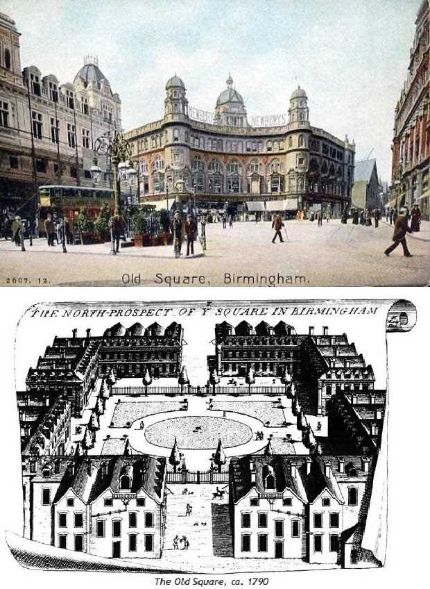 Old Square in Birmingham as it was! 