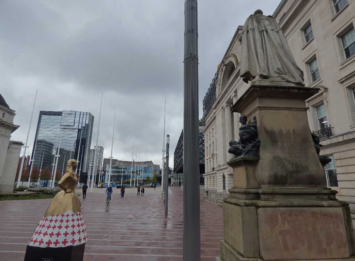 A visitor for King Edward VII, his sister Princess Helena Augusta Victoria, in Centenary Square on the 23rd September 2020