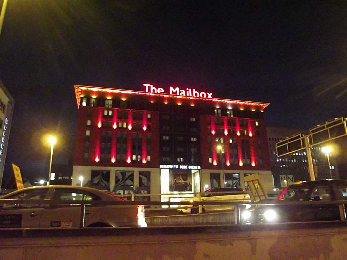 The Mailbox from Suffolk Street Queensway and from the Canalside over the years
