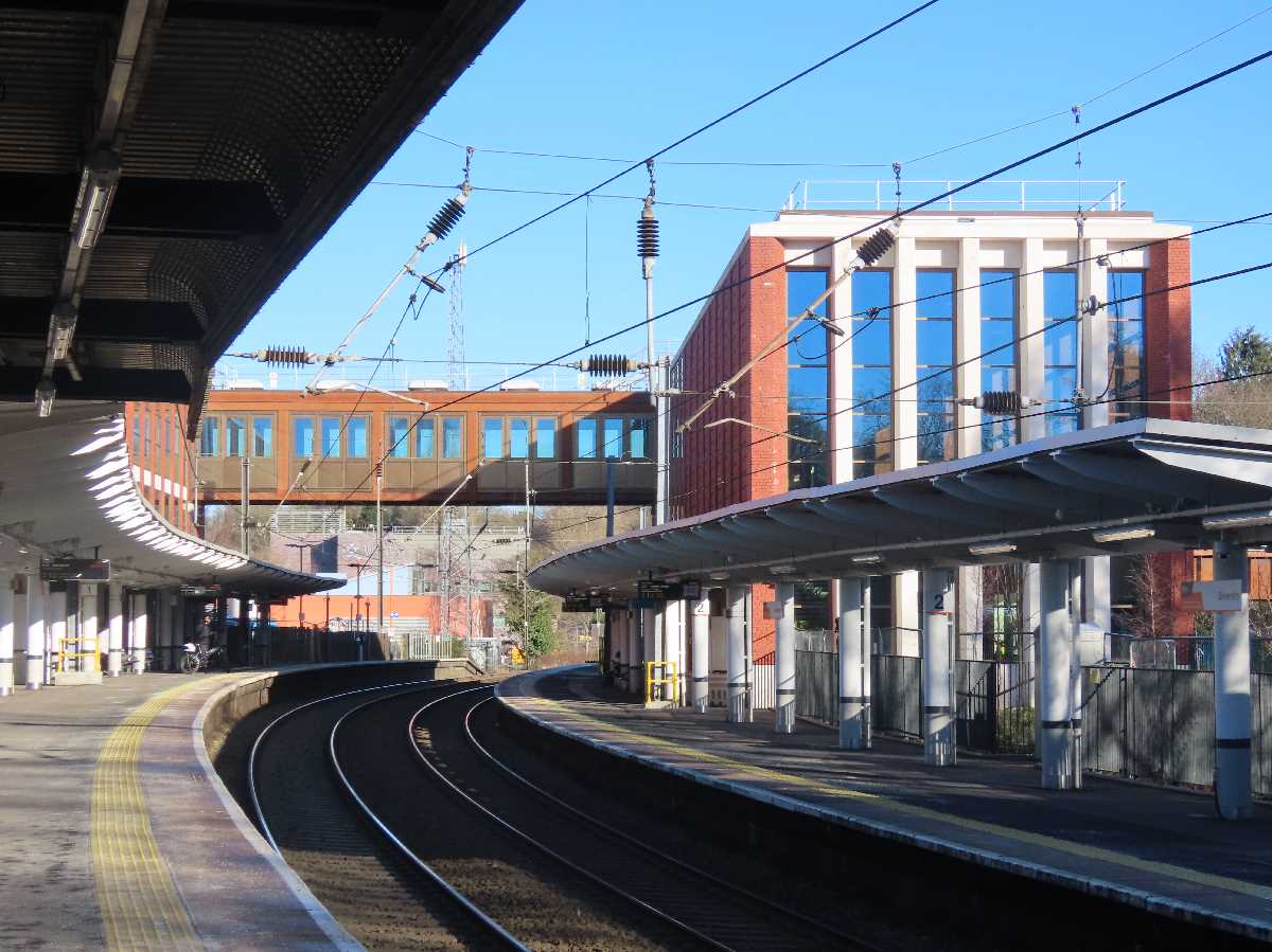 University Station progress from May 2022 to January 2024