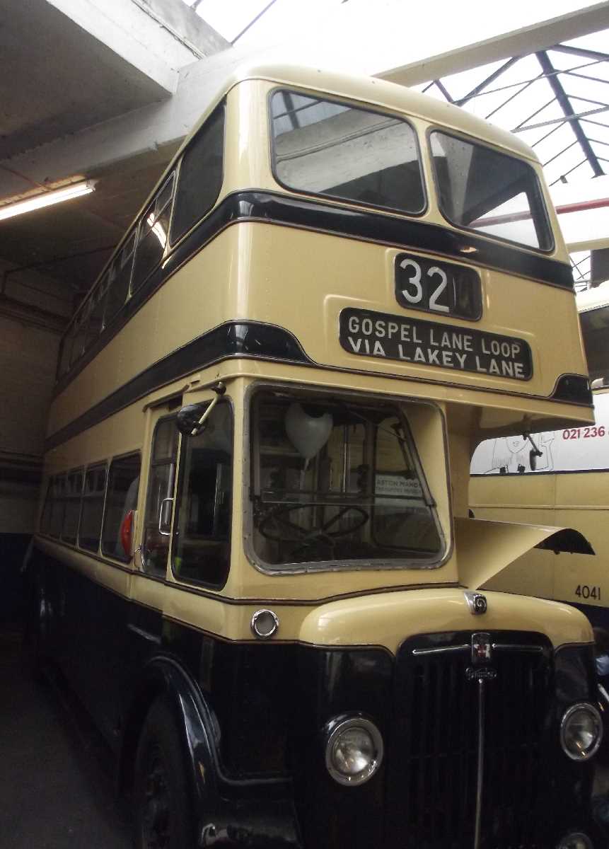 A selection of vintage buses at the Acocks Green Bus Garage Open Day, October 2013