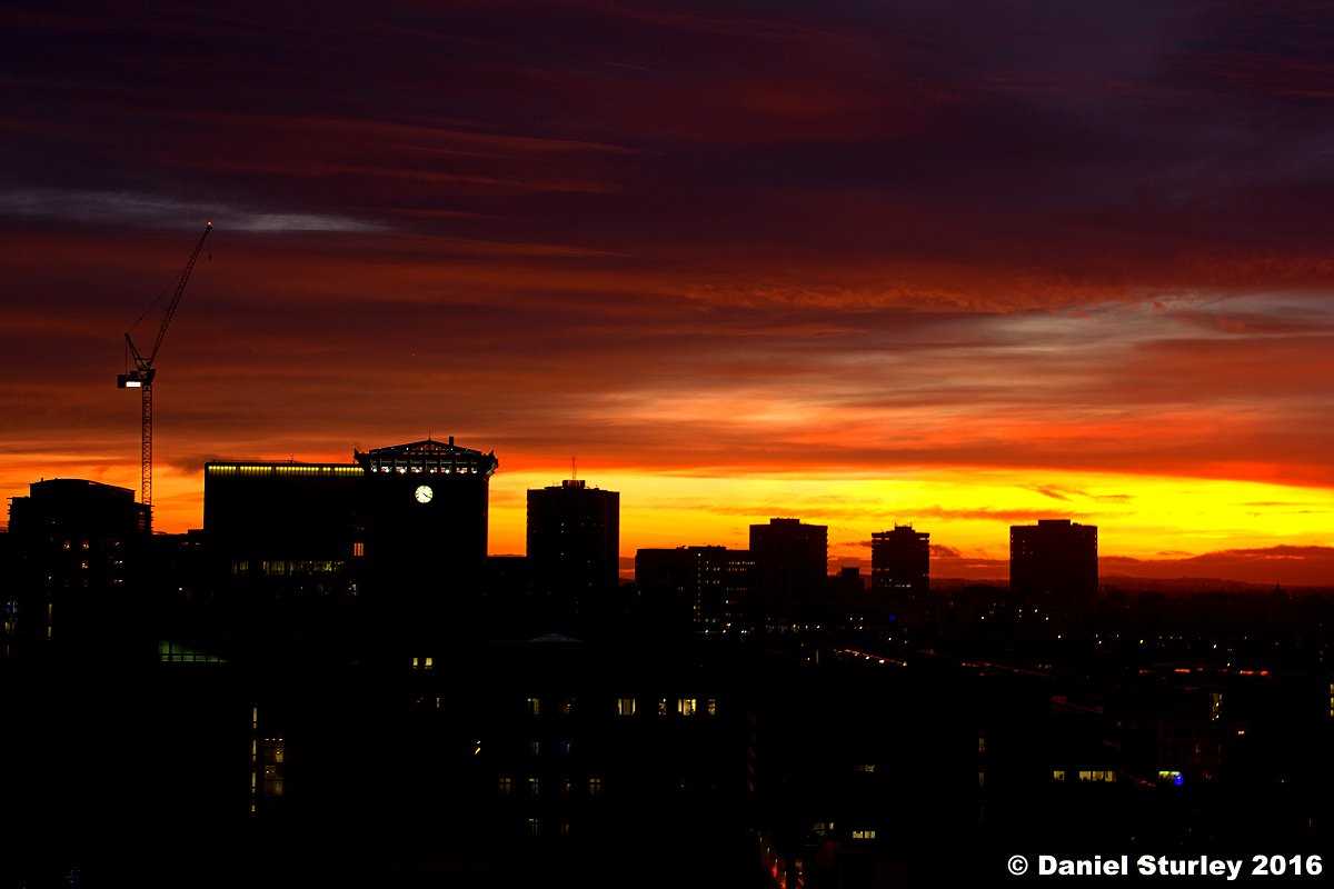 Stunning sunset & sunrises from across Birmingham